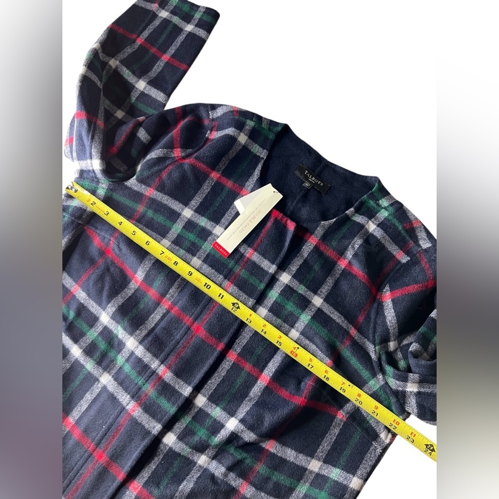 Talbots Double Face Plaid Topper - Picture 15 of 15